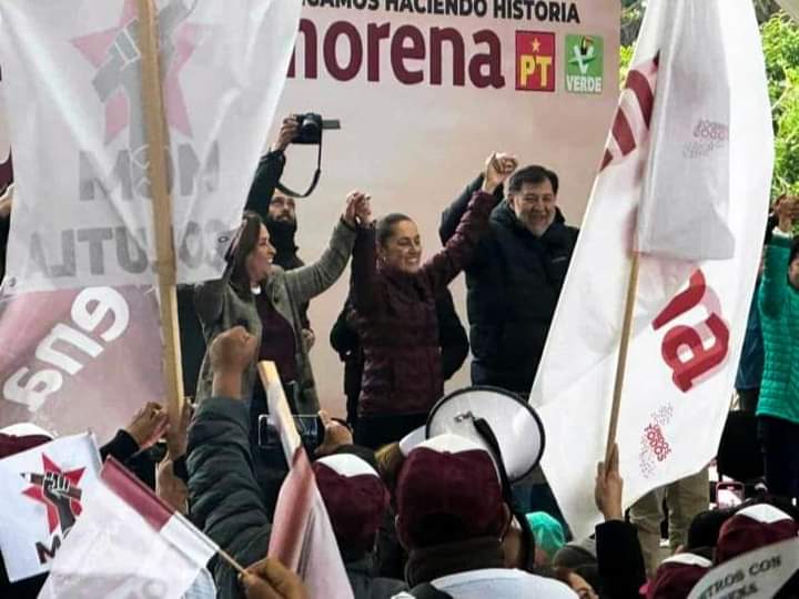 Claudia Sheinbaum  ARRASA EN EL CIERRE DE PRECAMPAÑA, EN POZA RICA