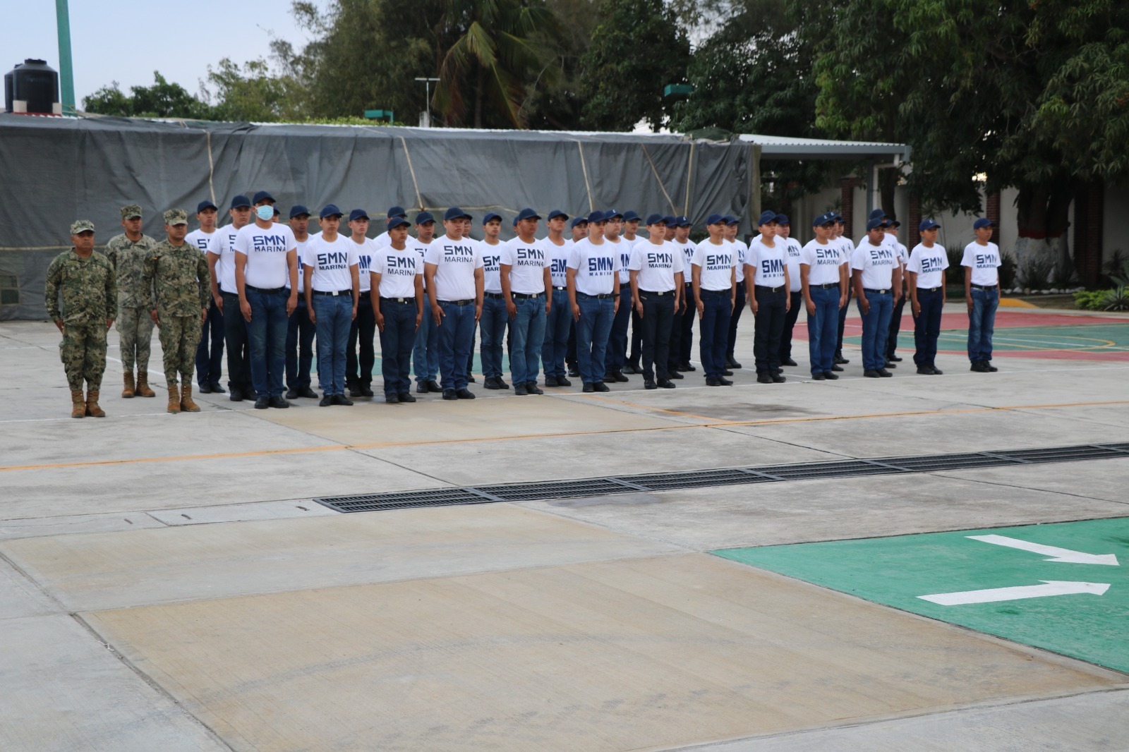 Marina realiza ceremonia de bienvenida al personal de Marineros del Servicio Militar Nacional clase 2005