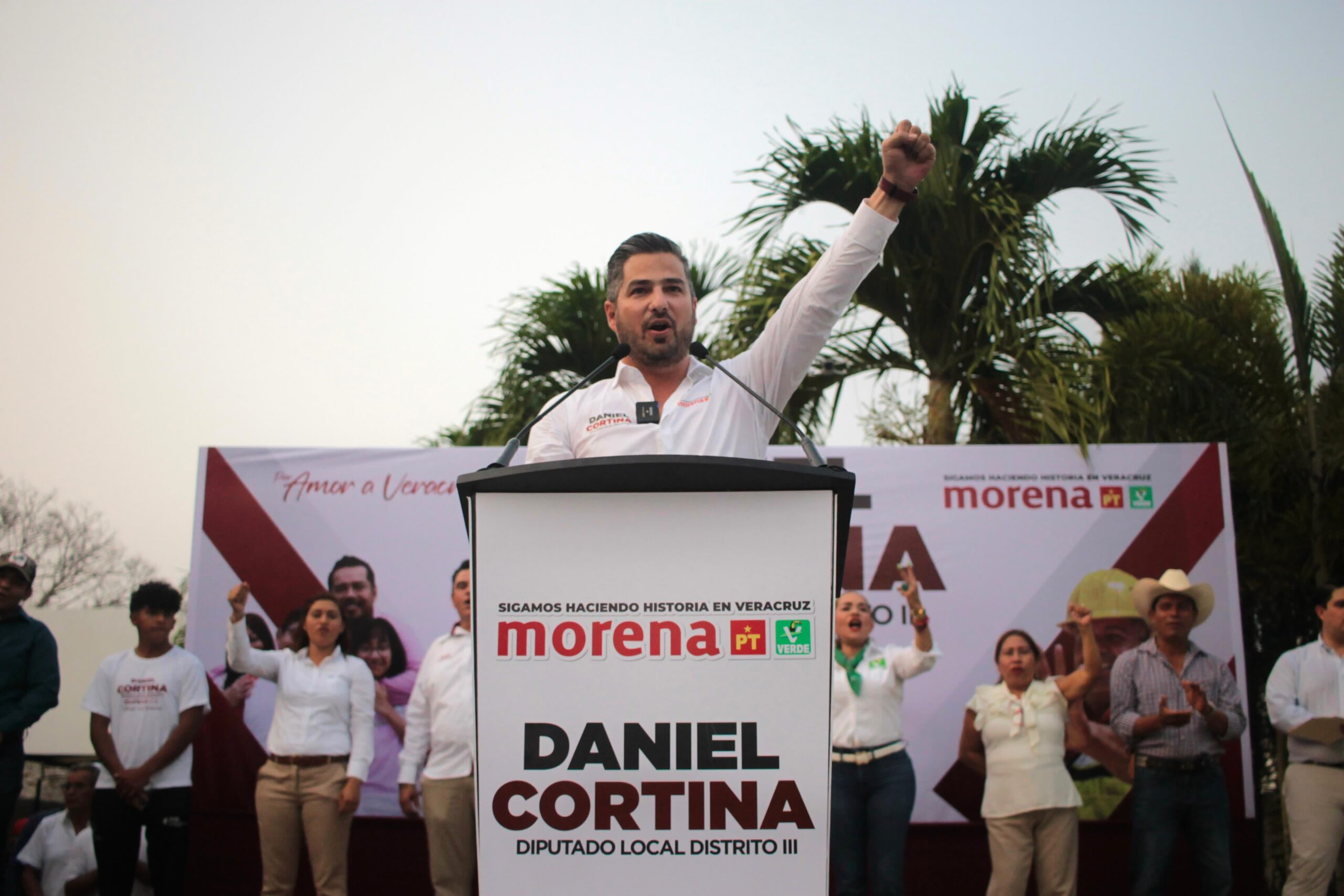 Boletin: 30 de abril de 2024. “ Exitoso arranqué de campaña del candidato a la diputación local por el distrito 3, Daniel Cortina Martínez. “